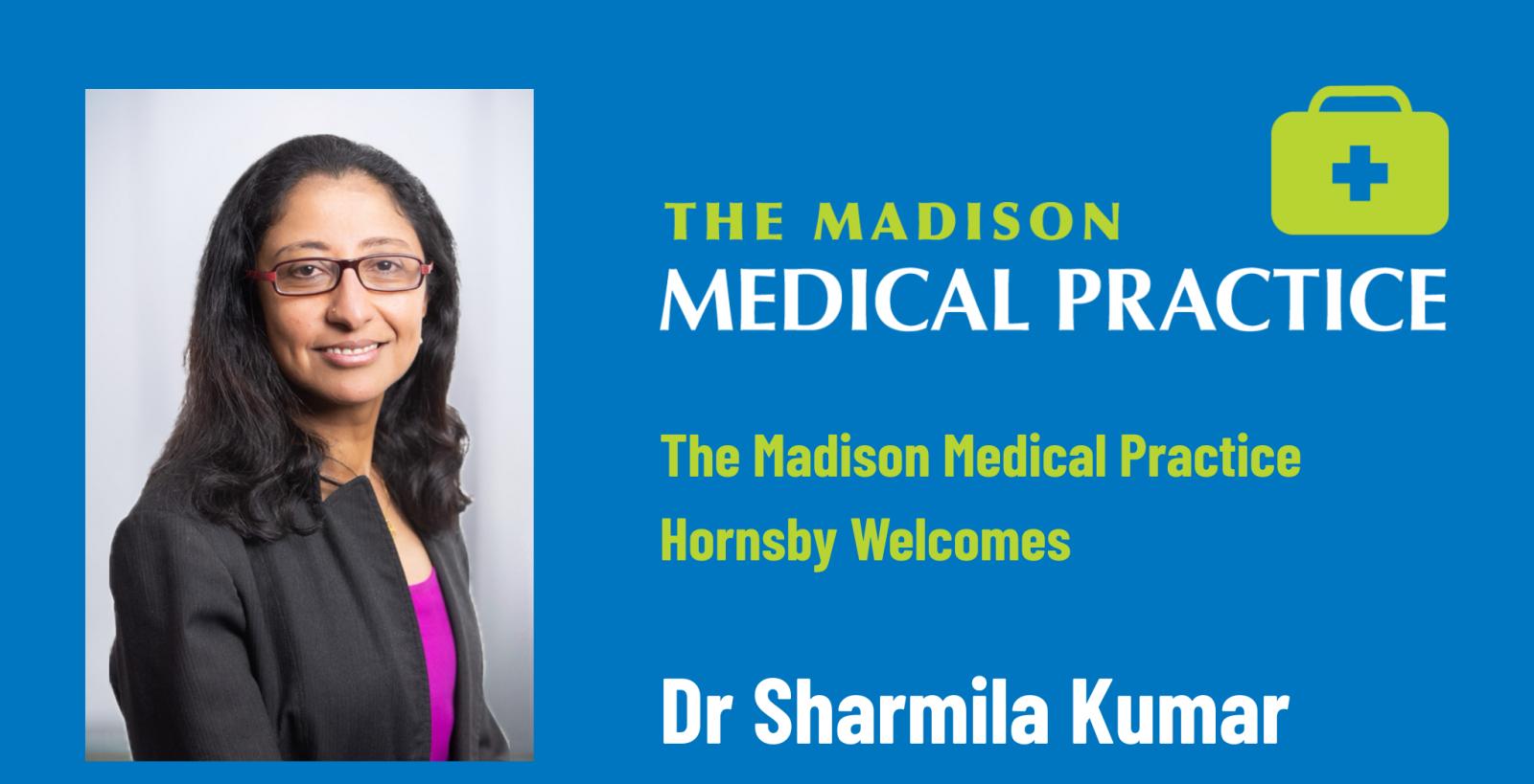 Dr Sharmila Kumar, female doctor at The Madison Medical Practice Hornsby
