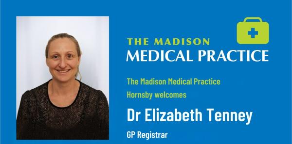 Dr Elizabeth Tenney, GP Registrar at The Madison Medical Practice Hornsby