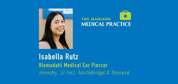 Isabella Rutz, Blomdahl Medical Ear Piercer at The Madison Medical Practice