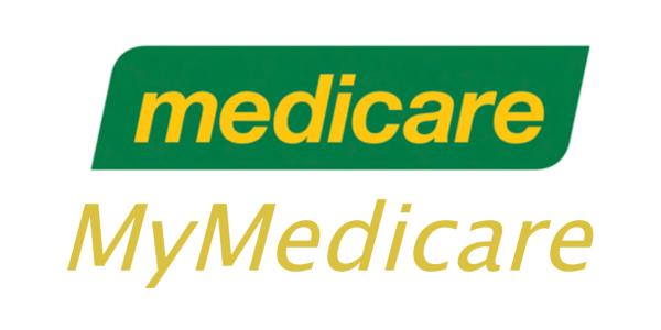 Medicare and MyMedicare logos representing Australian government healthcare registration